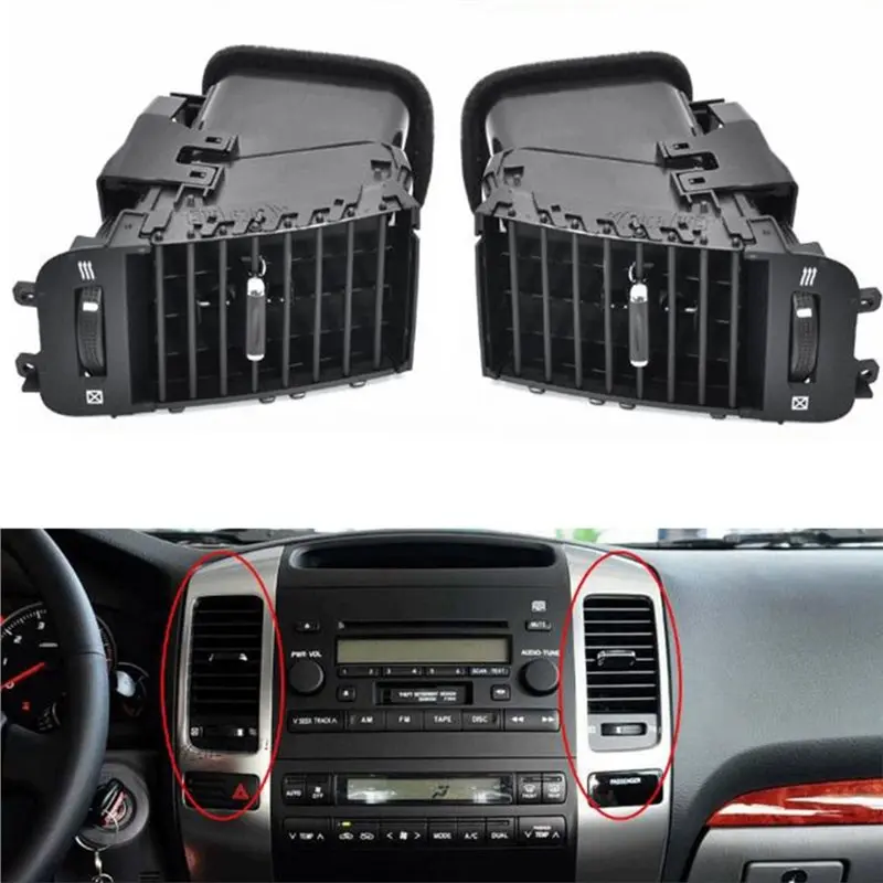Exquisite 55563-10050 Dashboard Air Vent Outlet Assembly For Toyota Land Cruiser Prado 120 Lexus GX470 Air Conditioning Vent Pan