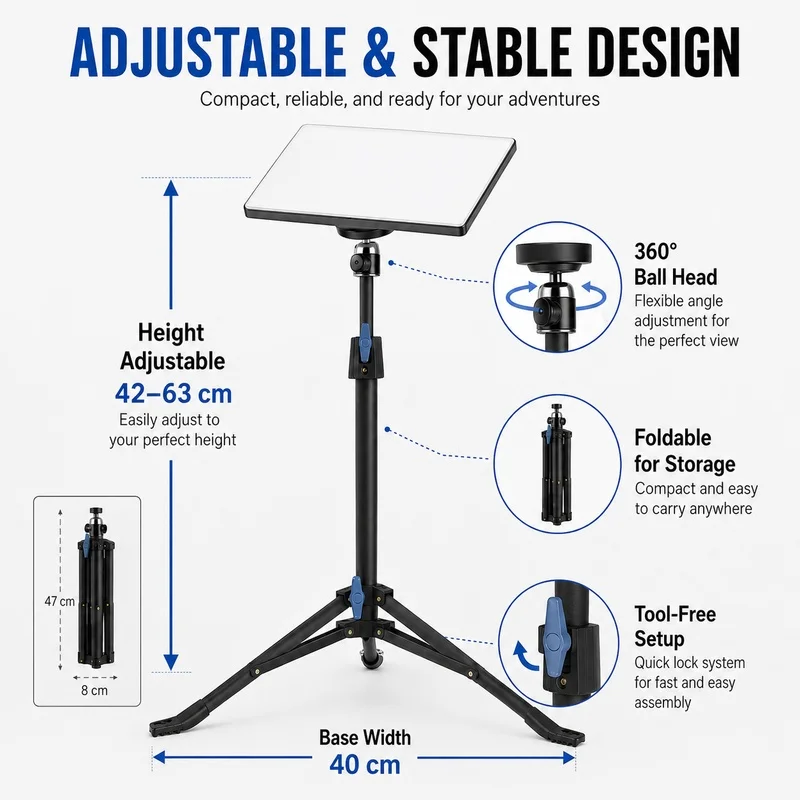 Mini Tripod Portable Tabletop Stand Compact Lightweight Desktop Tripod for Photography Vlog Travel