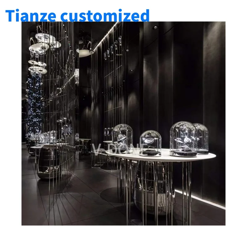 [Customized]Professional jewelry mall kiosk glass display cabinet jewelry display Sale