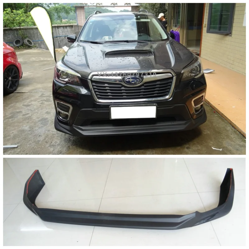 

For Subaru Forester 2019 2020 2021 2022 2023 High Quality PP Material Car Bumper Front Lip Splitter Diffuser Spoiler Cover