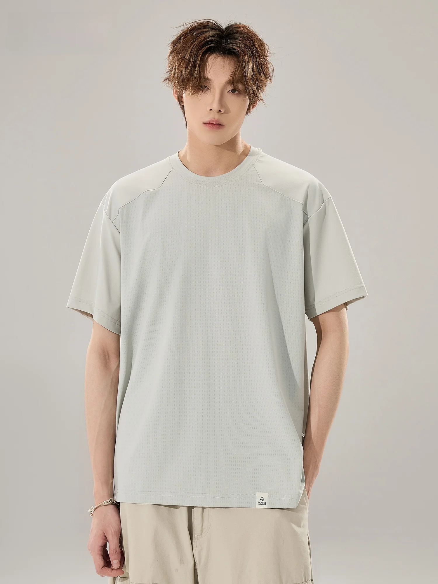 

Мужская футболка Mark Fairwe свободного кроя с коротким рукавом, повседневная, дышащая, спортивная, в американском ретро-стиле, быстросохнущая