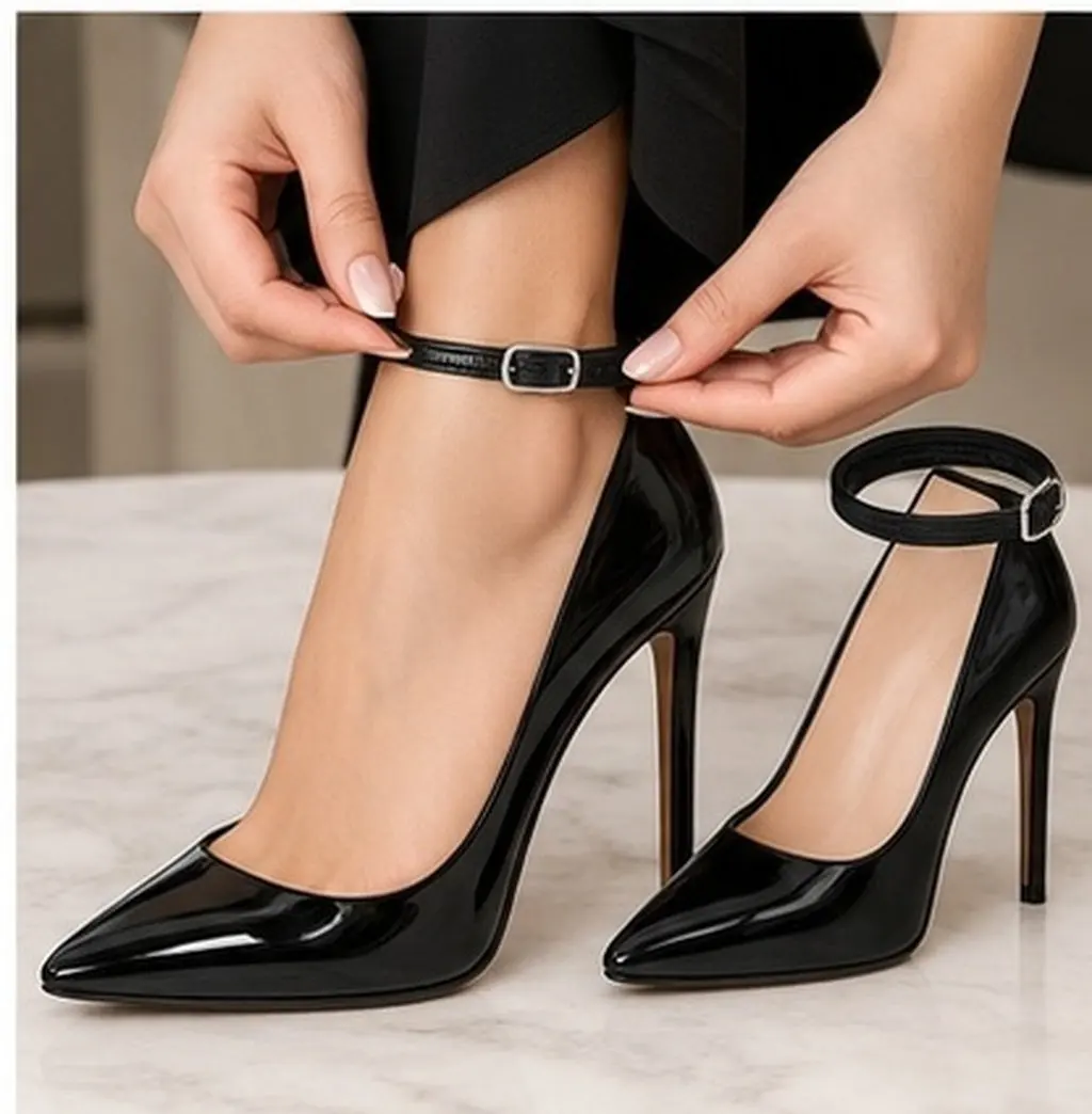 2Pairs High Heel Laces Women Replacement Ankle Straps for Heels Non-Slip Elegant Shoe Strap Extender for High Heeled Shoes