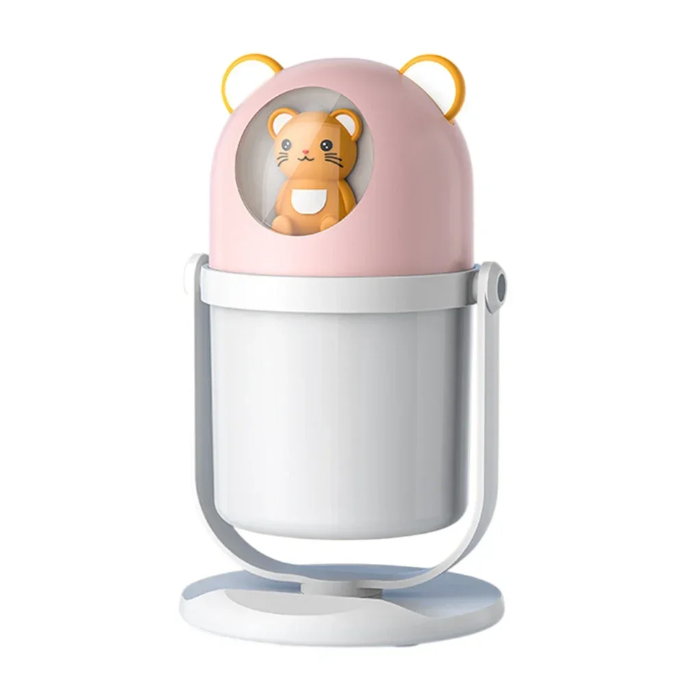 رذاذ سعة كبيرة USB ضوء ليلي صامت صغير لتنقية الهواء المرطب لملحقات أداة تحسين المنزل في المخزون