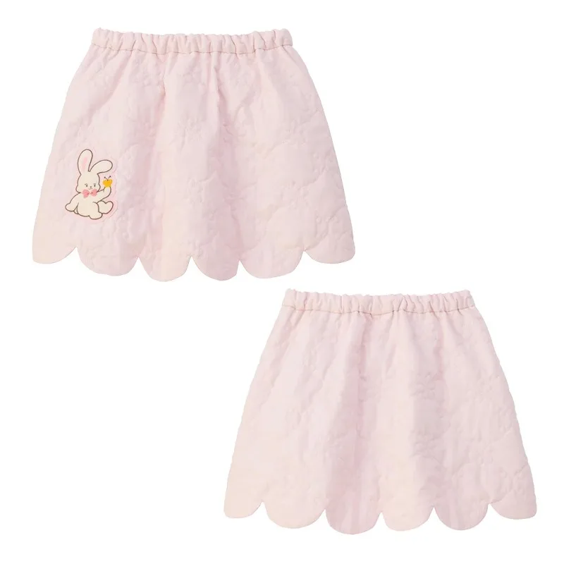 

Юбки для японских девочек, бархатная короткая юбка, детское платье, детские платья с милым кроликом из мультфильма, Roupa Infantil