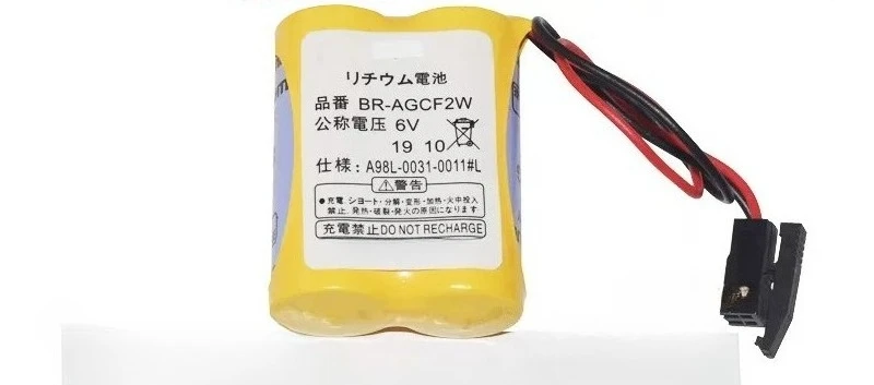Backup memory for Fanuc numerical control machine tool BR-AGCF2W 6V A98L-0031-0011 lithium battery