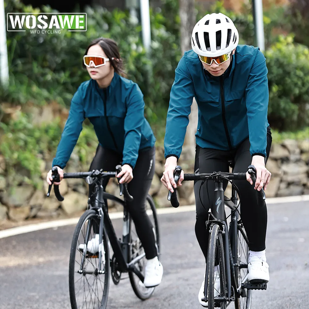 WOSAWE Cycling Jacket Bicycle Windshield Windproof For Men Women Unisex Bike Clothing Cut Wind Ultralight