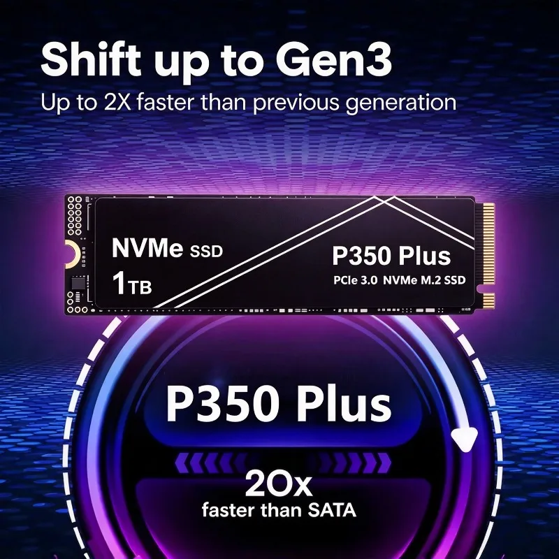 New P350 PLUS 500GB 1TB 2TB 4TB PCIe NVMe M.2 SSD  High Speed Gaming Drive,Fit  Laptop PC,OEM Original