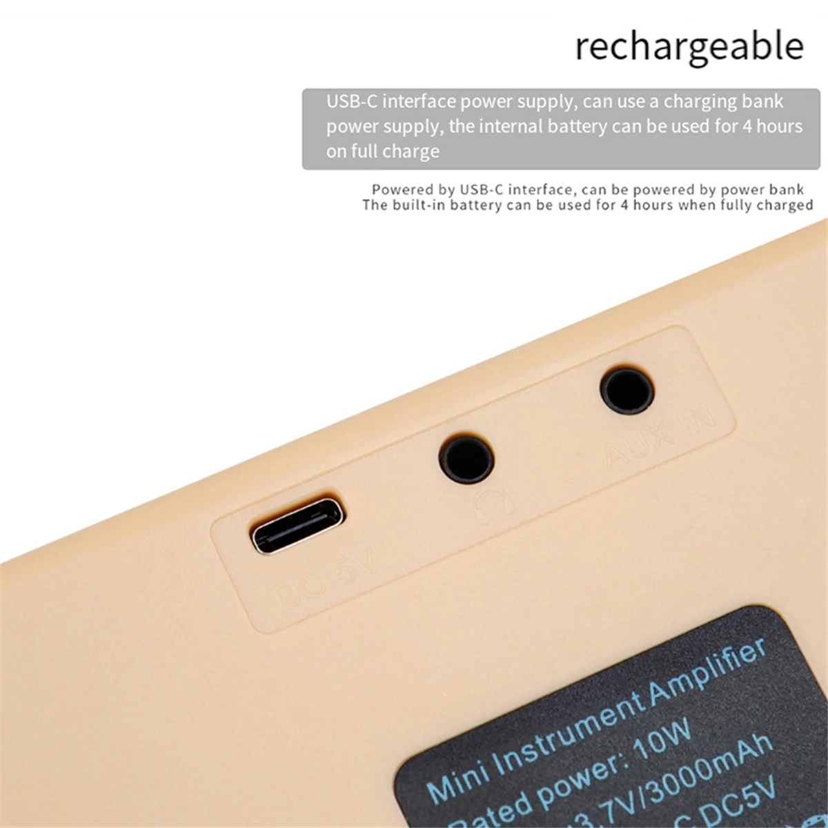 AC22 مكبر صوت الجيتار المحمول 10 واط مكبر صوت الجيتار المتكلم المحمولة باس صغير بلوتوث أداة صندوق الصوت #3