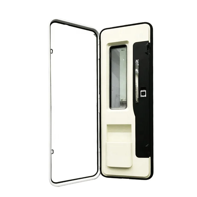 620x1920mm Factory Direct Sales RV Door With Curtain And Inner Anti-insect Camper Van Door For European-style Motorhome Camper