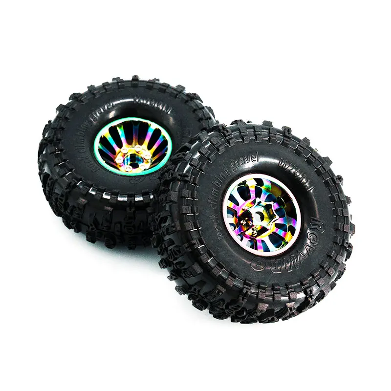 NEW RC Climbing Car 68*24mm*R1.0 High Viscosity Softness Super Strong Grip Rubber Tire For 1/18 1/24 RC Crawler SCX24 TRX4M