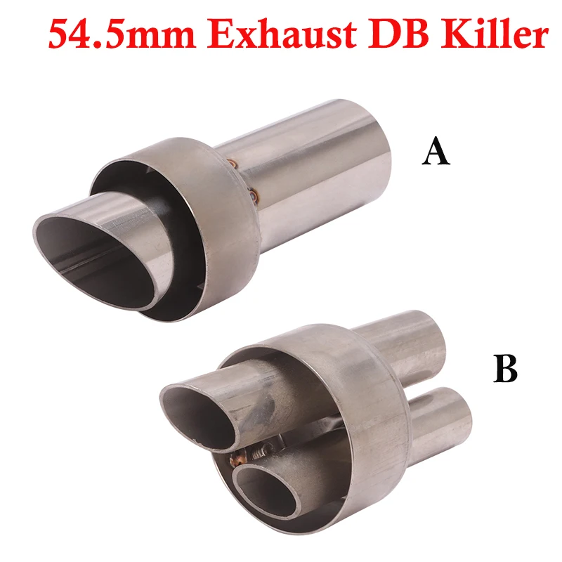 54.5mm Universal Exhaust Muffler Pipe DB Killer Removable Silencer Reduce Noise Sound Modified For Motorcycle Escape