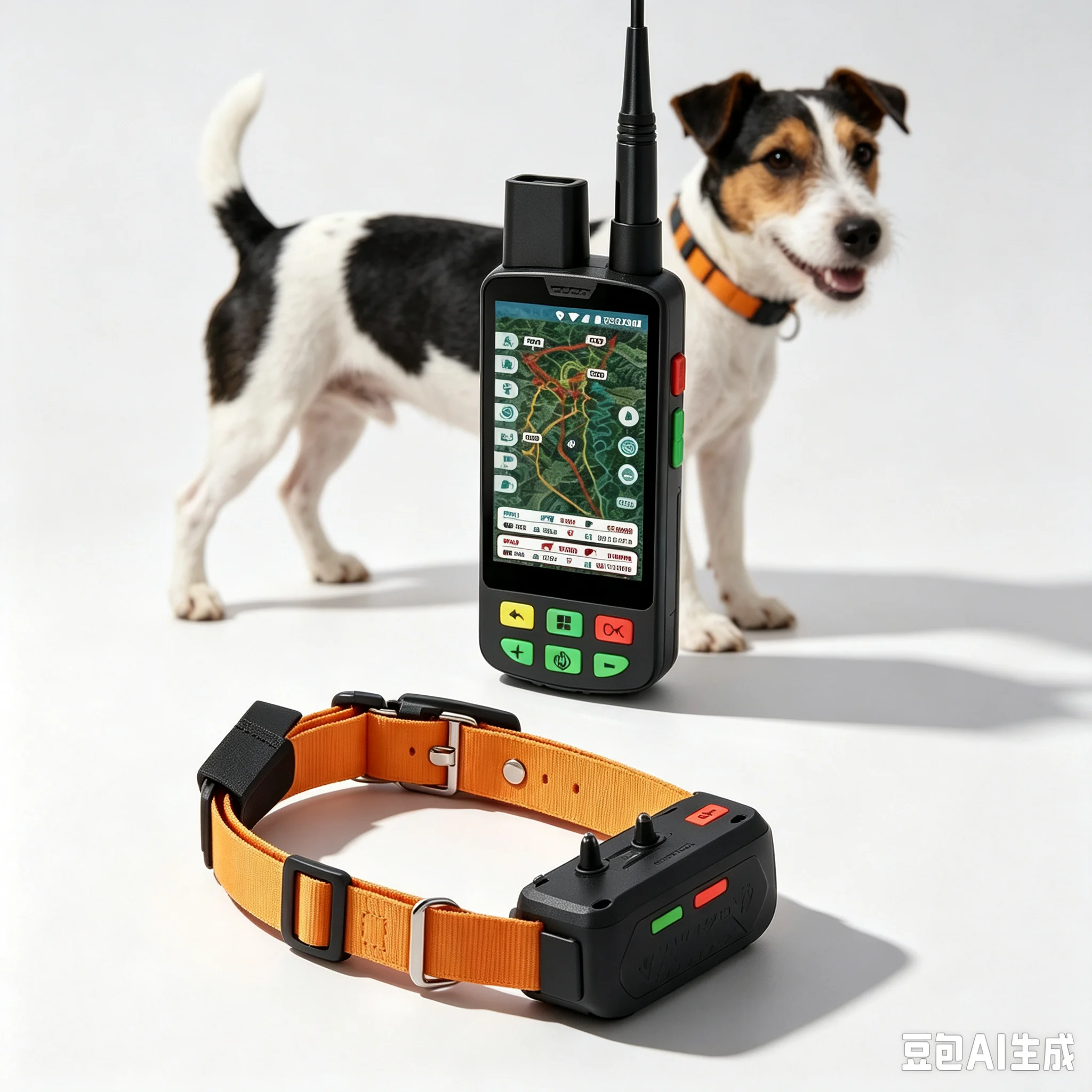 Ultra-Light Dog GPS Pet Tracker 8mm Thick ABS IP68 Waterproof LED Display 20+ Hours Battery Life 4G Bluetooth Compatible IOS