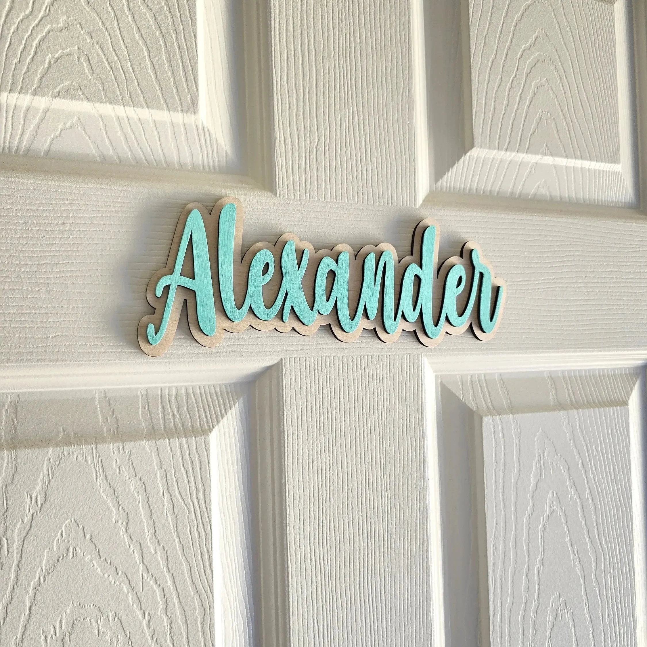 Papan Nama Kayu Personal untuk - Baby Nursery Decor Boy ulasan dan harga
