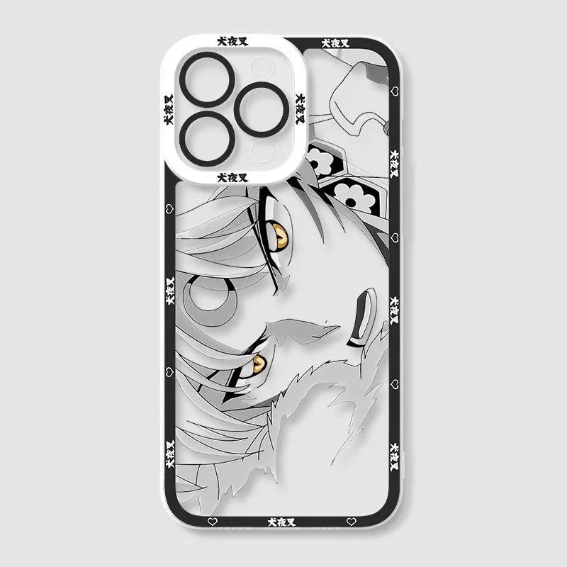 Anime Inuyasha Soft Case for iPhone 14 Pro Max 13 12 11 Pro Mini XR XS X 8 7 6 6S Plus SE 2020 Shockproof Clear Silicone Cover