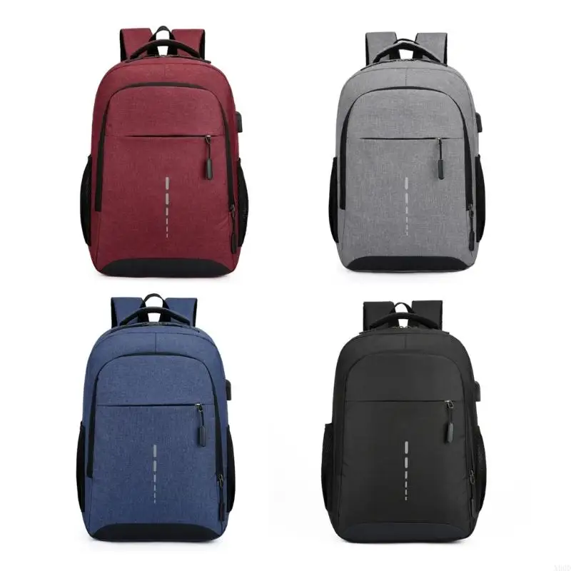 X90D Travel School Bag Large Capacity for Adults Business Notebook Backpack Work Rucksack College Pack with Reflective Strips