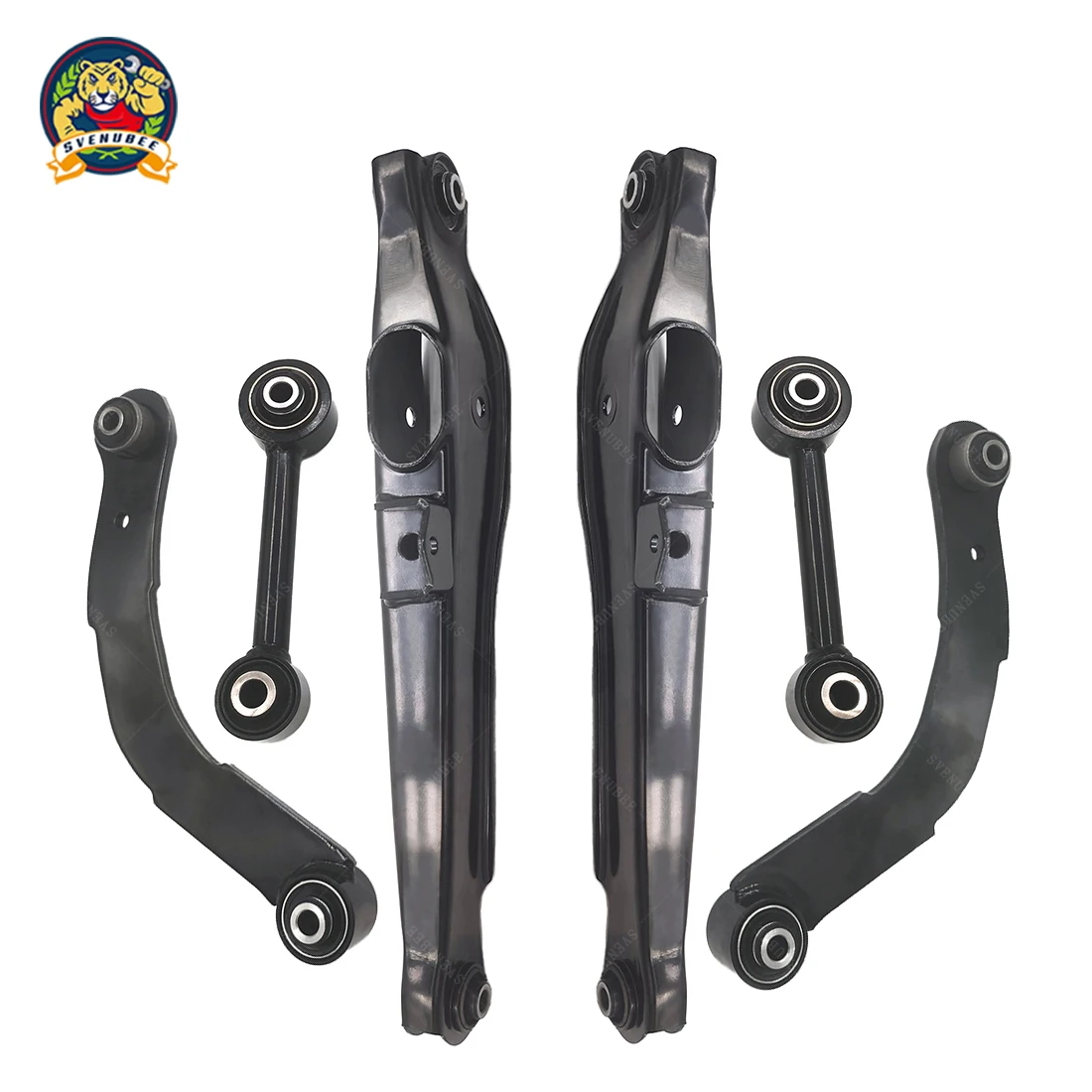 

Svenubee 6pcs Rear Upper Lower Suspension Kit Control Arms Lateral Links for Jeep Patriot Compass Dodge Caliber 2007 2008 - 2017