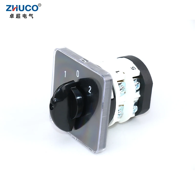 

ZHUCO SZL9-32/2 1-0-2 32A Ui 690V Three Positon Eight Screws Contact Rotary Selector Electric Universal Changeover Cam Switch