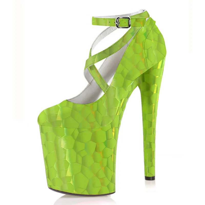 

Sexy 20CM High Heels Sandals Stripper Heels Strip Pole Dance Shoes New Peep Toe Party Models Stage Show Shoes