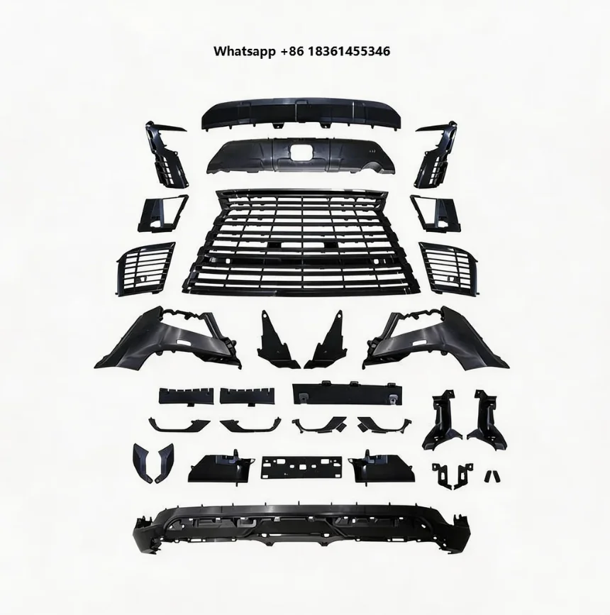 

For LX600 2022+ Upgrade Conversion Facelift Front Bumper Grill Tow Hook Clip-on Universal Fitment New Bodykit