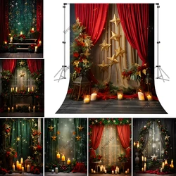 Bonvvie Christmas Photography Backdrops Winter Xmas Tree Gift Family Party Home Decor Baby Portrait Background Photo Studio