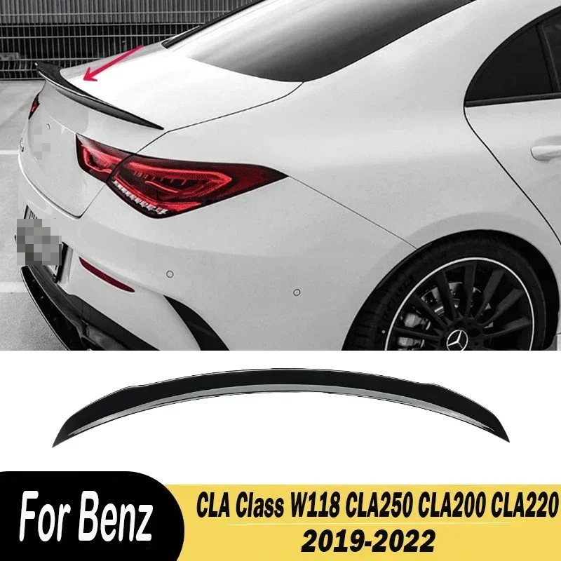 

For Mercedes Benz CLA Class W118 CLA250 CLA200 CLA220 2019 2020 2021 2022 Car Rear Trunk Spoiler Tail Wing Body Kits