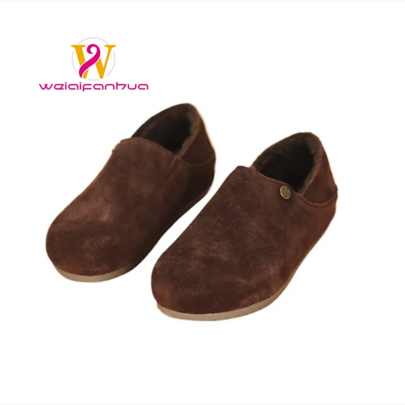 

Women's Shoes 2025 Genuine Leather Warm Women's Boken Shoes Multi-functional Retro Flat Shoes Women's Casual Loafers