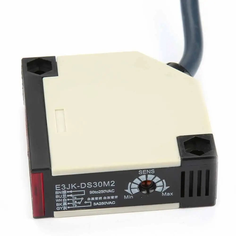 

Фотоэлектрический датчик E3JK-DS30M2, нормально закрытый, 90-250В, датчик прямого отражения, кабель 2м, высокоскоростной отклик