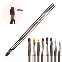 Nägel Kunst Pinsel Stift 3D Tipps Muster Phototherapie Acryl UV Gel Verlängerung Builder Beschichtung Malerei Liner Pinsel Maniküre Werkzeuge