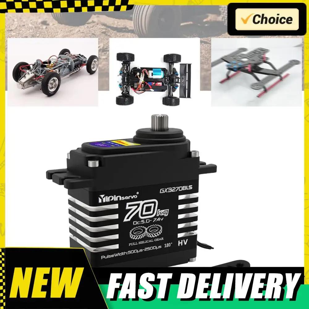 

Сервоприводы с высоким крутящим моментом, 70 кг, 7,4 В, косая шестерня, цифровые сервоприводы, металлические сервоприводы рулевого управления для радиоуправляемого автомобиля в масштабе 1/8 1/10