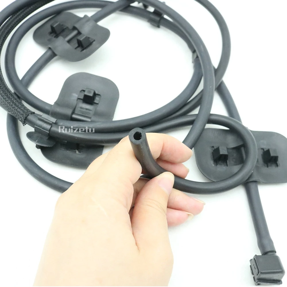 สําหรับเปอโยต์ 508 6438ET 9673401080   ด้านหน้าเครื่องยนต์ Hood เครื่องซักผ้ากระจกหน้ารถสเปรย์ทําความสะอาดหลอด Jet หัวฉีดปัดน้ําฝนกระจกหน้ารถ