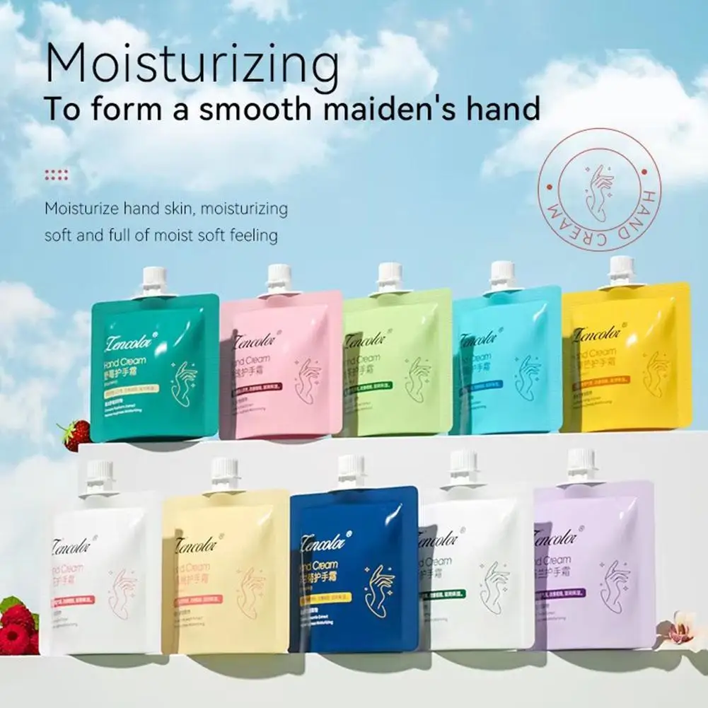 1pc Fruity Flowery Hand Cream Moisturizing Nourishing Anti Chap Repairing Hands Care Beauty Skincare Hand Cream