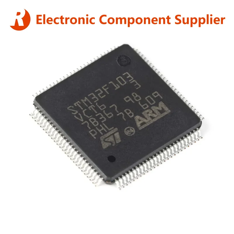 5Pcs STM32F103VCT6 STM32F103 STM32 F103VC F103VCT6 STM32F LQFP-100 Brand New ARM Cortex-M3 32-bit Microcontroller-MCU Chip IC