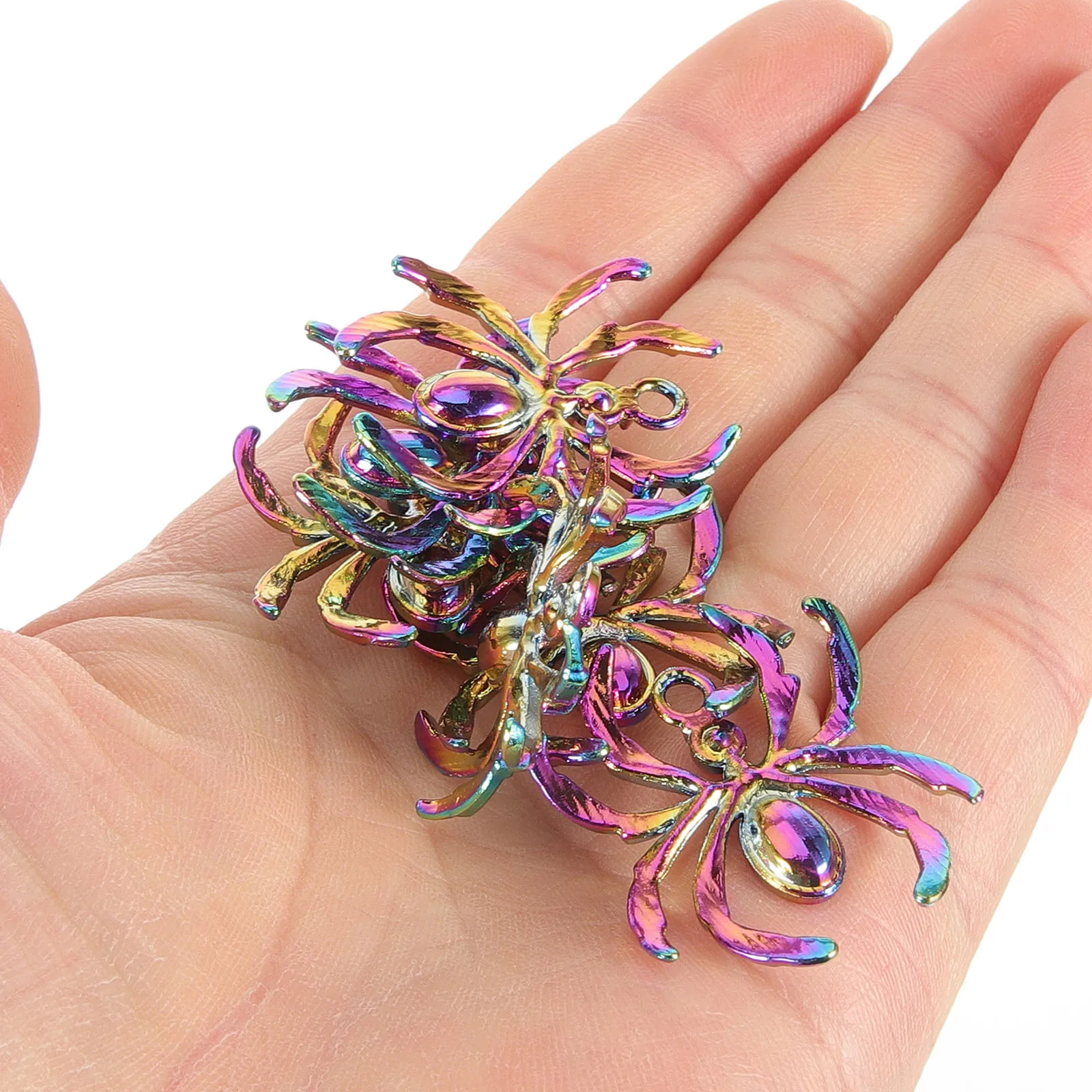

20Pcs DIY Spider Pendant Charms Alloy Halloween Jewelry Findings for Necklace Earring Bracelet Craft Projects Decoration