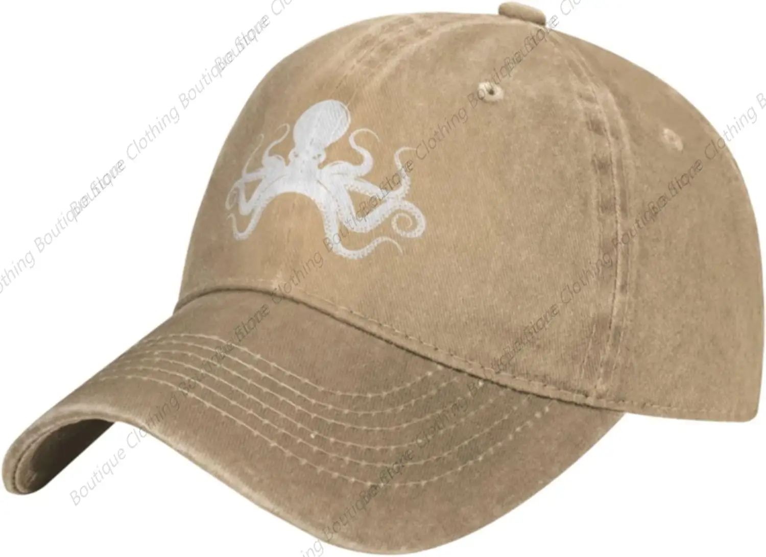 Vintage Octopus Retro Octopi Lover Gift Baseball Hats for Men Women Black Cowboy Hat Trucker Hat Sun Hats Dad Hat