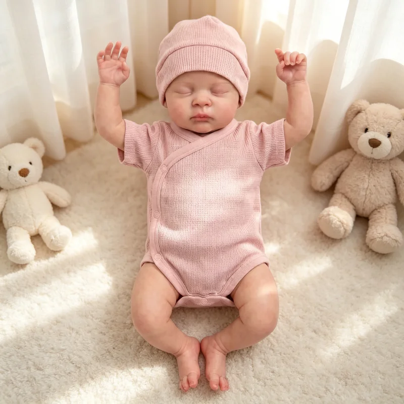 npk-49cm-reborn-baby-esenia-high-quality-handmade-with-3d-skin-multiple-layers-painting-with-hand-painted-hair-Реборн-Мальчик