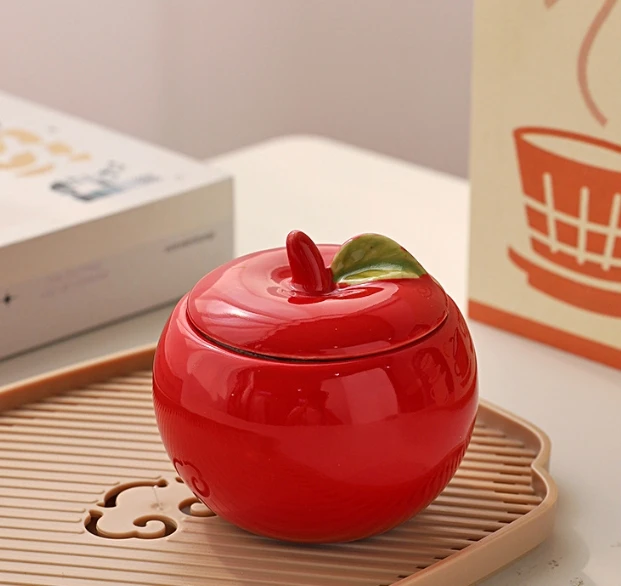 QQJYZY586I علبة التفاح الأحمر ملصق شمعة تايبي شمعة الروائح الأوروبية نمط جديد إبداع شخصي