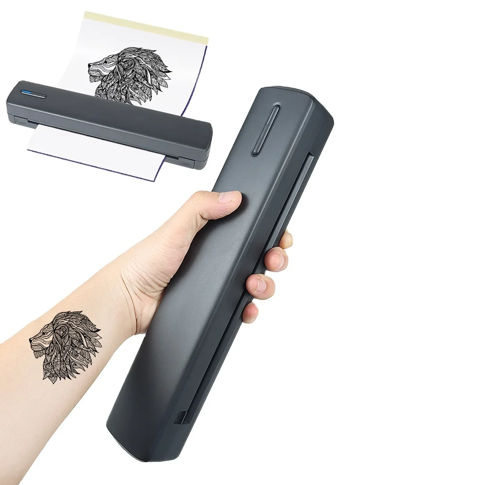 

Factory Portable A4 Thermal Copier Tattoo Printer For Bluetooth Interface Compatible IOS/Android Mini Tattoo Transfer Stock