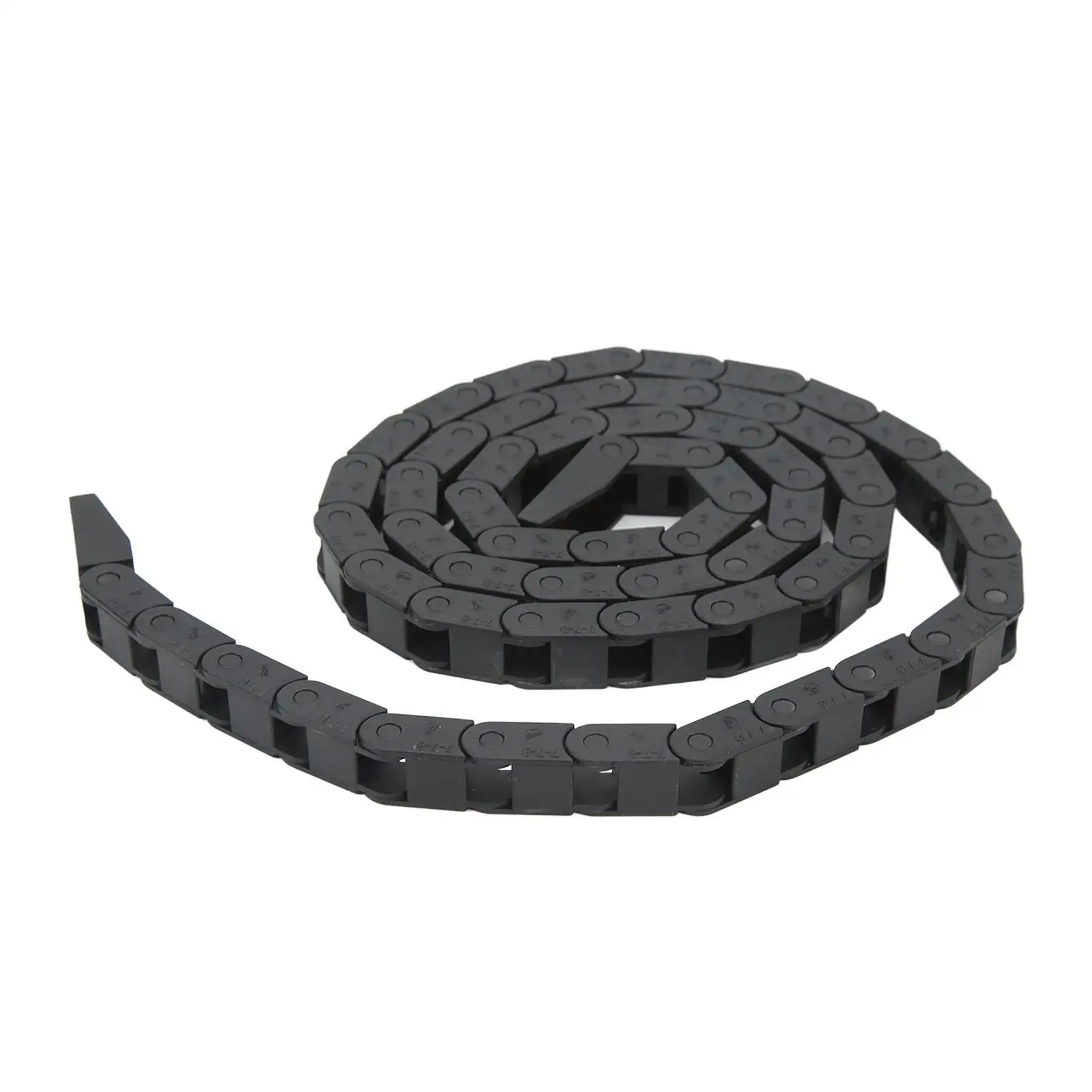 7x7 10x10/15/20/30/40mm Cable Drag Chain with Connectors for cnc Machines - 550mm/1000mm Length Wire Carrier