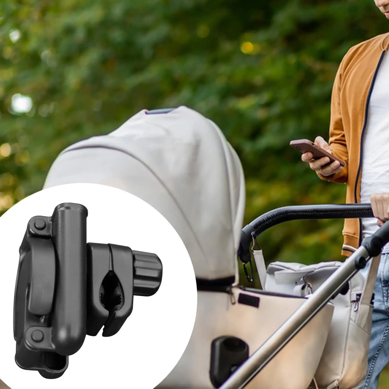 

Universal Stroller Cup Holder Stroller Accessories for Trolley Scooter Black