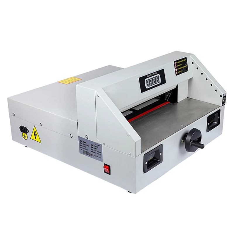 컴팩트 데스크탑 전기 종이 절단기 헤비듀티 테이블탑 자동 절단기 사무실 입찰 문서 종이 트리머(맞춤형)