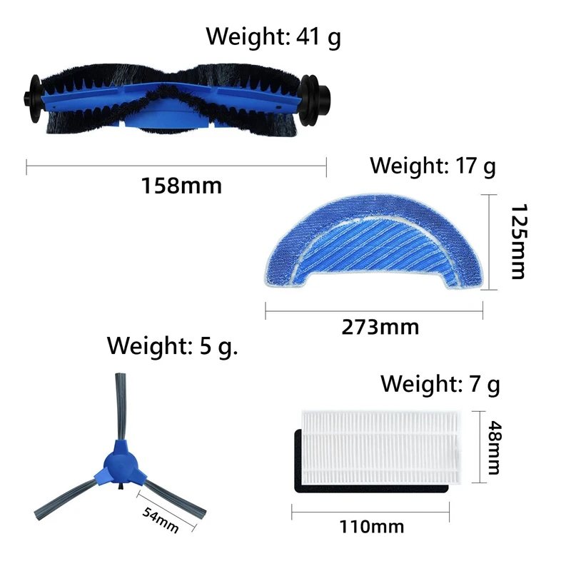 ที่ดูดฝุ่น cecotec Conga 1090ชุดเปลี่ยนที่กรองหน้าจอแปรงทำความสะอาดหลักแปรงขัดซอกเศษวัสดุสิ้นเปลืองสำหรับเครื่องดูดฝุ่น cecotec Conga