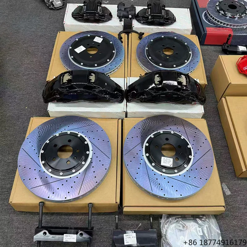 

Factory Custom 10 Piston Front 4 Piston EPB Caliper Kit with 420mm Front 380mm Rear Brake Discs for A6 A7 A8 Q7 Q8