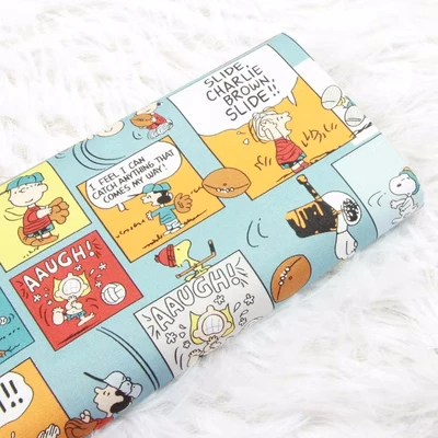 

45*110cm TAKARA TOMY Snoopy Comics 100 Cotton Fabric DIY Patchwork Textile Tissu Home Clothing Sew Dress Material