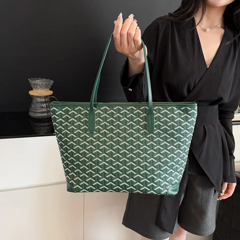 

2025 Spacious Floral Print Tote Bag for Women, Large Commuter & College Shoulder Bag, Versatile Underarm Handbag