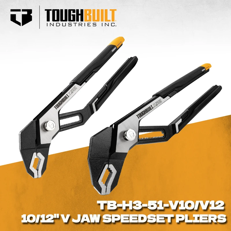 

TOUGHBUILT TB-H3-51-V10 TB-H3-51-V12 10 "/12" V-образные клещи SpeedSet, ручные инструменты