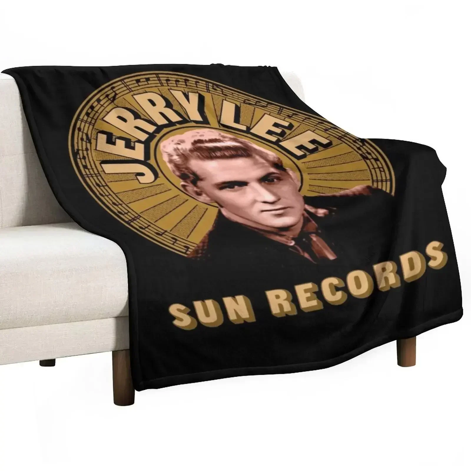 

Jerry Lee Lewis Throw Blanket Decorative Sofa Flannel Fabric Hairys Blankets