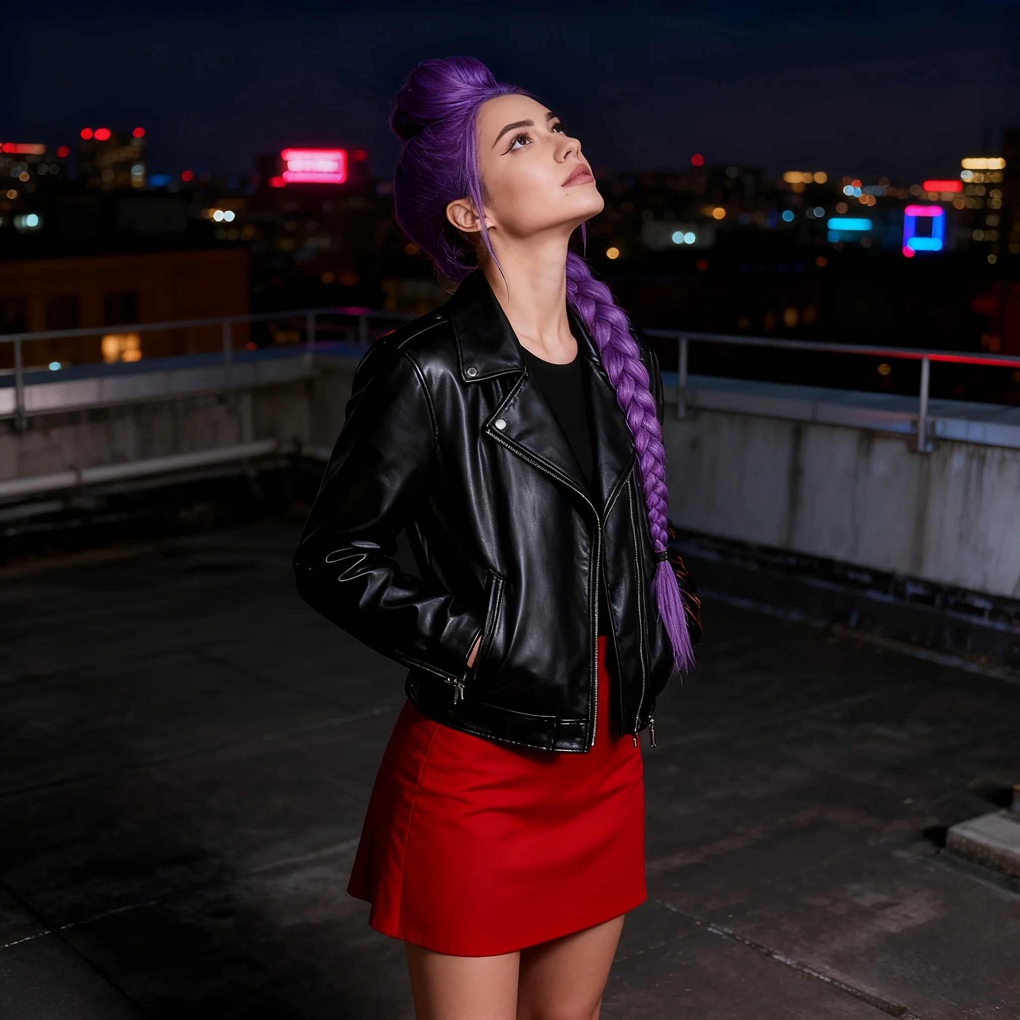 Purple Knitted Wig for Women and Men-Knitted Hair Supplement with Reliable Switch Review,Easy Maintenance Synthetic Wig Cosplay