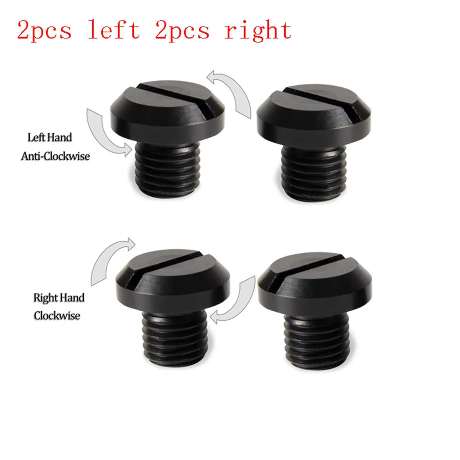 Motorcycle CNC Mirror Plug Screw Bolts Black Aluminum Alloy Anti Rust Hole Plugs for Motorbike Modifications