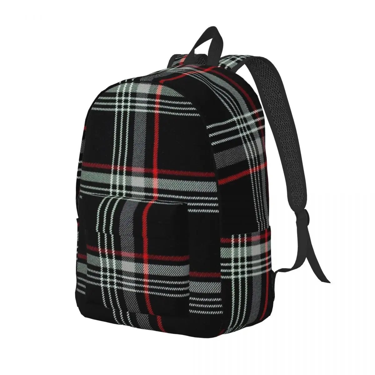 Recaros Tartan Scotch Irish Plaid Backpack for Boy Girl Student School Book Bag Canvas Daypack Preschool Kindergarten Bag Pocket