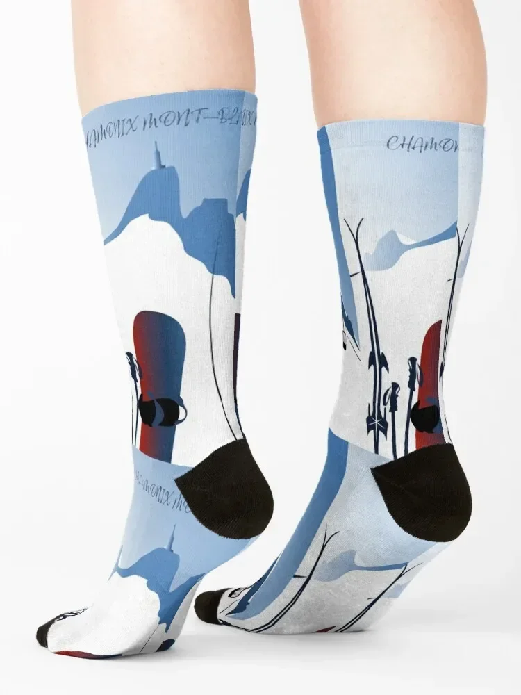 Chaussettes de sport du Mont Blanc Aiguille du Midi pour homme et femme, collection été, nouvel an